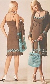 Комплект платья и болеро с отделкой цветами