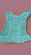 Платье для девочки вязаное ажурное