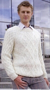 Пуловер мужской спицами с описанием