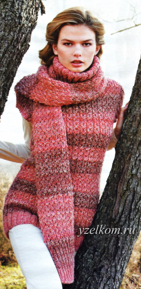 платье свитер вязание