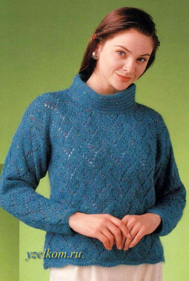 пуловер из мохера женский