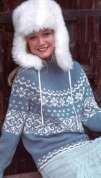 Женский свитер со снежинками