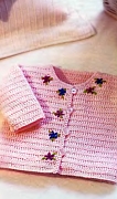 Вязание детской кофточки с вышивкой