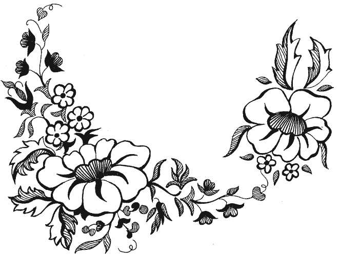 вышивка схема цветы