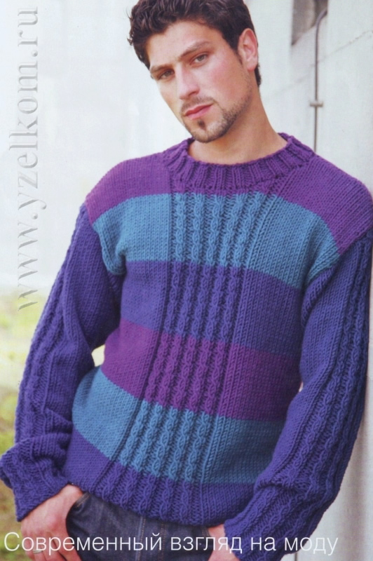 мужские свитера вязаные