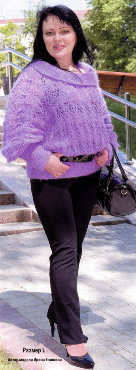 пуловеры вязаные спицами женские фото